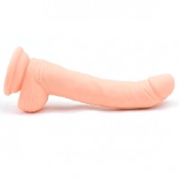 Dong G-Spot Vibrating and Rotating Silicone Rechargeable 10 Functions FLESH